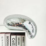 MeltedMirror Disco Bal Ornament – Handgemaakt Funky Spiegeldecor voor Tafel en Plank