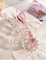 LumiFeast Lichtgewicht Transparant Glazen Dinnerware Set – Luxe Bestek