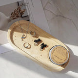 Luxe Kalksteen Tandenborstelhouder & Zeepdispenser Set