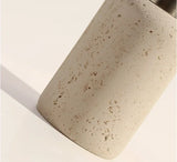 Luxe Kalksteen Tandenborstelhouder & Zeepdispenser Set