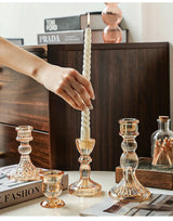 AuroraLuxe Europese Glazen Kandelaar