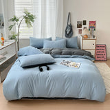 WaffleComfort 4-delige Wafeltextuur Beddengoedset – Zacht, Modern