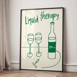 VinoCrab Moderne Voedselkunst Canvas – Abstracte Keuken- & Barwanddecoratie met Wijn en Krab