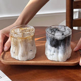 NordicRipple Aesthetic Iced Coffee Glas