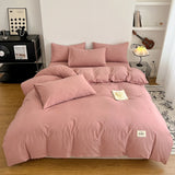 WaffleComfort 4-delige Wafeltextuur Beddengoedset – Zacht, Modern