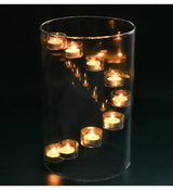 Elegant Aurora Grote Glazen Kandelaar – Luxe Transparante Candle Holder