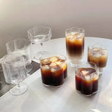 CrystalSip Vintage Geribbelde Glazen Drinkbeker – Luxe IJs-, Whisky- & Wijn Glas van Borosilicaat