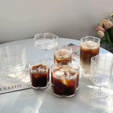 CrystalSip Vintage Geribbelde Glazen Drinkbeker – Luxe IJs-, Whisky- & Wijn Glas van Borosilicaat