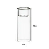 Creatieve hittebestendige glazen kaarsenhouder