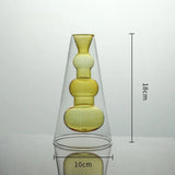 FloraLume Creatieve Glazen Bloemenvaas – Elegante Decoratieve Hydrocultuur Fles voor Woning, Kantoor en Bruiloft