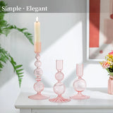 LumiÉclat 3-Delige Glazen Tafeldecor Set