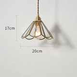 AuroraLux Messing-Glas Pendellicht