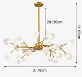 LumiFlicker Vertakte Vuurvlieg Kroonluchter