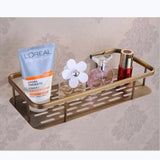 RegalBronze Luxe Hoekrek – Antiek Messing Wandplank voor Badkameropslag