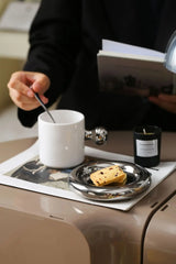 LuxeAura Keramische Koffiemok met Onderzetter – Elegante Porseleinen Koffiekop Set voor Stijlvol Genieten