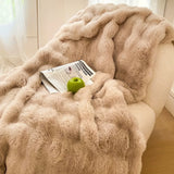 CozyFur Faux Rabbit Fleece Deken