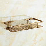 RegalBronze Luxe Hoekrek – Antiek Messing Wandplank voor Badkameropslag