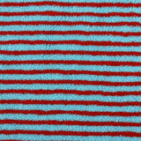 Fijn Gestreepte Jacquard Lamsvacht Stof – Sneldrogende & Ademende DIY Kinderkleding- en Accessoire Stof