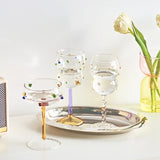 GemLuxe Champagne Coupe – Kleurrijke Kristallen Coupeglazen voor Cocktails & Champagne