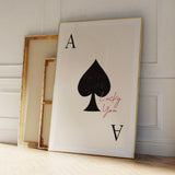 RoyalFlush Poker Canvas – Luxe Poker Wanddecoratie voor Modern Wooninterieur