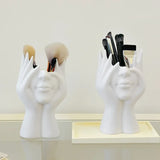 Artistieke Vinyl Organizer – Lichaamsvorm Stand voor Cosmetica en Bureaubenodigdheden