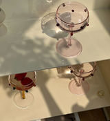 GemLuxe Champagne Coupe – Kleurrijke Kristallen Coupeglazen voor Cocktails & Champagne