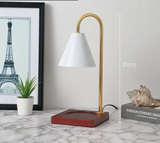 AromaGlow Retro Marmeren Aromatherapie Waxlamp – Creatieve Dimbare Geurkaars