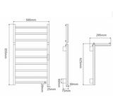 ThermoSpa&Slim droog – Slim Elektrisch Handdoekrek met Verwarming en WiFi