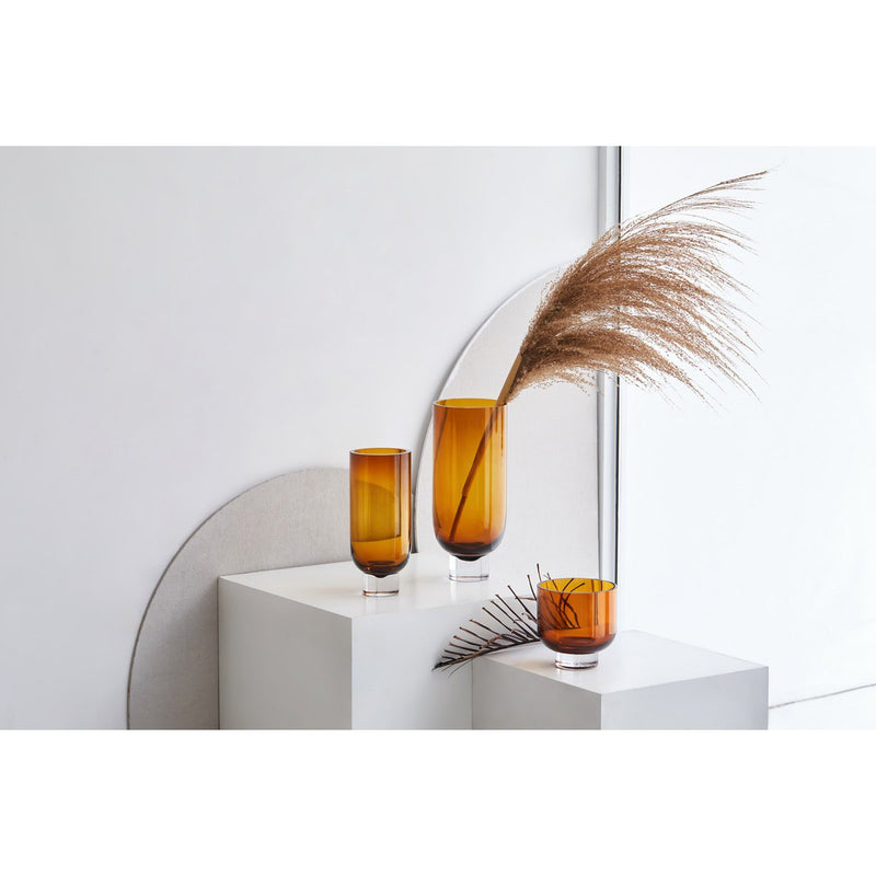 Moderne cilindervaas Amber ombre