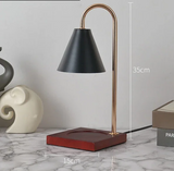 AromaGlow Retro Marmeren Aromatherapie Waxlamp – Creatieve Dimbare Geurkaars