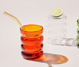 RippleWave Creatieve Hittebestendige Glazen Beker – 250ml Luxe Drinkglas