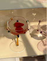 GemLuxe Champagne Coupe – Kleurrijke Kristallen Coupeglazen voor Cocktails & Champagne