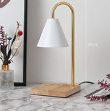 AromaGlow Retro Marmeren Aromatherapie Waxlamp – Creatieve Dimbare Geurkaars