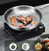 TitaLux – Pure Titaniumpan met Visschub-Hamerslagpatroon