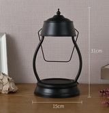 AromaGlow Retro Marmeren Aromatherapie Waxlamp – Creatieve Dimbare Geurkaars