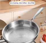 TitaLux – Pure Titaniumpan met Visschub-Hamerslagpatroon