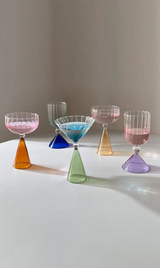 AuroraSip Luxe Cocktailglas met Kleurverloop